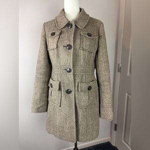 Anthropologie Tulle peacoat size Large